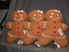 3 - NWT Target Bullseye Playground Gingerbread Woman Decorative Throw Pillow