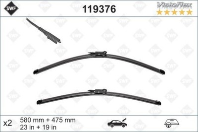 SWF Front Wiper Blade 2pcs 580 475 mm 23/19'' Fits JAGUAR Xf Wagon C2Z2268