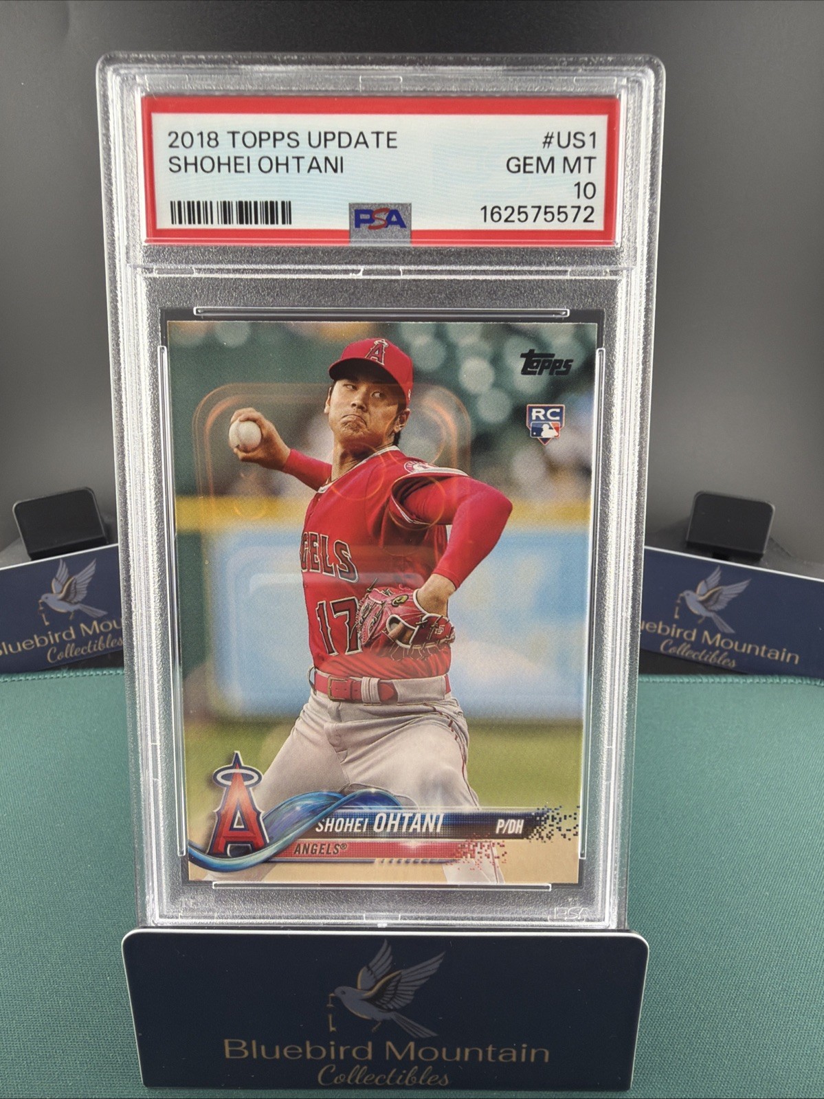 2018 Topps Update Shohei Ohtani RC Rookie #US1 Angels PSA 10 GEM MINT (33)