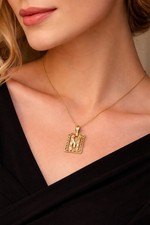 Vintage 14K Gold Letter M Initial Pendant Charm 1  Openwork Monogram Charm 1 G