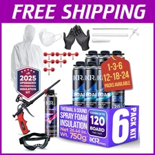 Spray Foam Insulation Kit - 6 Pack