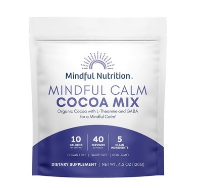 Mindful Calm Sugar Free Hot Chocolate Mix - 40 Servings - Anti-Stress Drink M...