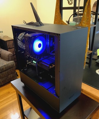 NZXT BLD Starter Pro H510 Prebuilt Desktop Gaming PC, Black, Win 10/11