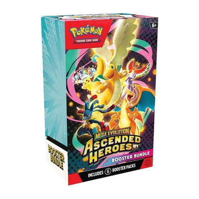 SEALED Pokémon TCG Mega Evolution Ascended Heroes Booster Bundle 6 Packs English