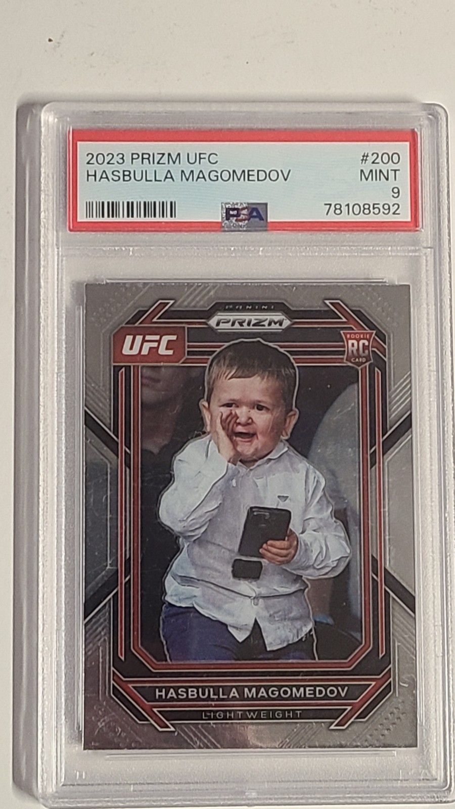 2023 Panini Prizm UFC Hasbulla Magomedov #200 PSA 9 MINT Rookie RC