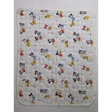 Baby Minnie Mickey Mouse Quilt Crib Blanket