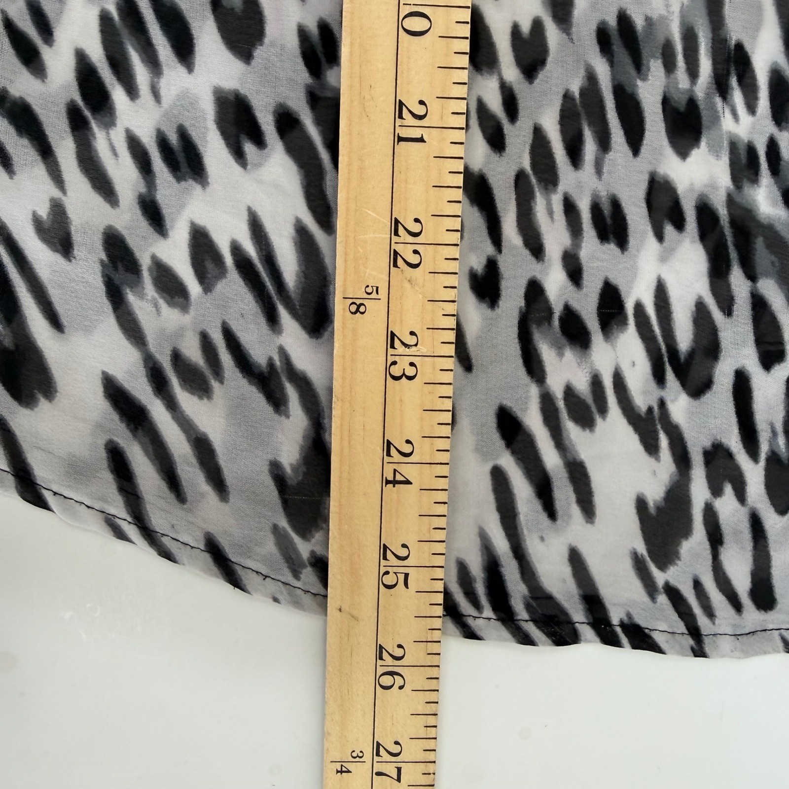 Chico's Leopard Print Sheer Button Down Blouse Si… - image 12