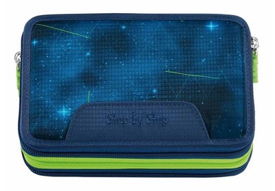 Step by Step XXL Pencil Case, 3 Folds Federmäppchen Mäppchen Starship Galactus