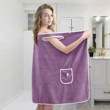 Wearable Ladies Bath Towel Shower Wrap Towel Dress Fast Drying Bath for Women
