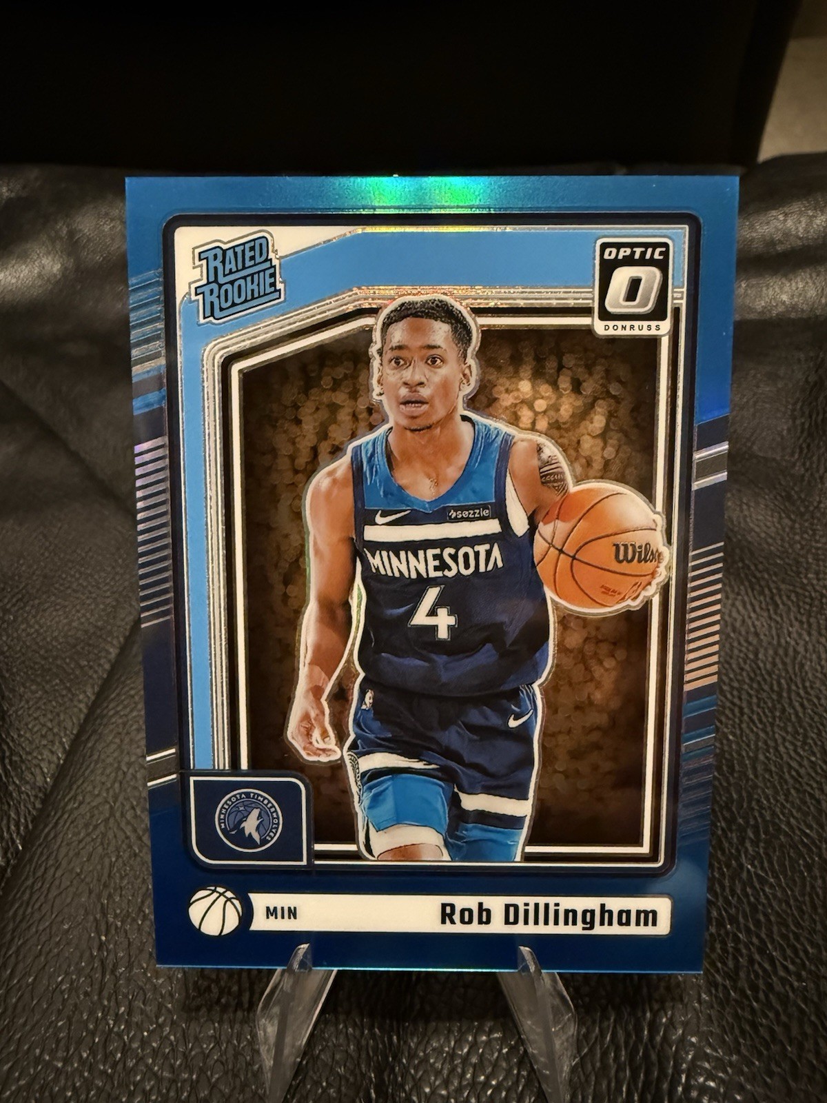 2024-25 Panini Donruss Optic Aqua Rated Rookie Rob Dillingham /225 #259 RC