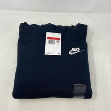 Nike Sportswear Club Fleece Big Kids Pullover Hoodie FD3000-010 - Black/White, L