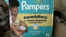 Pampers Swaddlers Diapers, Size 0 up to 10 lbs , 140 Newborn,
