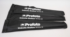 Three Profoto Umbrella Shallow White M 41" With Carrying Case, MINT