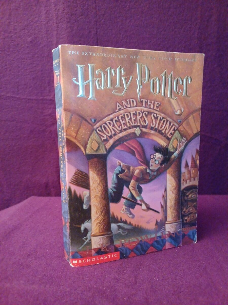 Lot Of 4 Harry Potter Paperback Scholastic Books 1, 3, 4, & 5