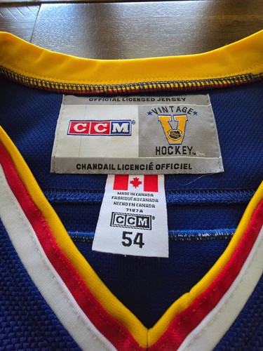 Wayne Gretzky St Louis Blues Vintage Jersey CCM Size 54 Blue Away - Picture 10 of 12