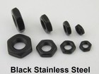 Black Stainless Steel Thin Nuts DIN 639 ISO 4035 M3 M4 M5 M6 M8 M10 Half Nut