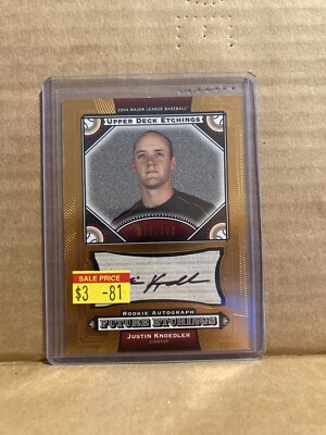 Justin Knoedler 2004 Upper Deck Etchings Rookie RC Auto /700 #125