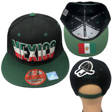 SOLD OUT MEXICO Flag Embroidered Snapback Adjustable Baseball Cap Hats LOT SOLD