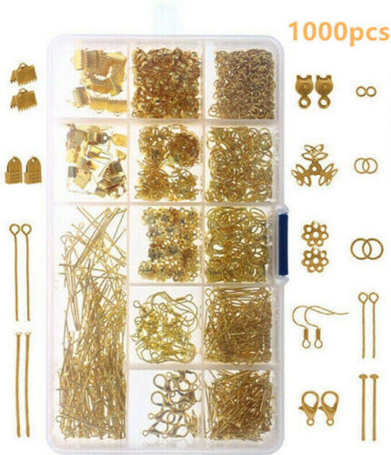 Jewelry Making Supplies Kit Findings Sterling Beading Repair Tools Set DIY Craft - Picture 55 of 122