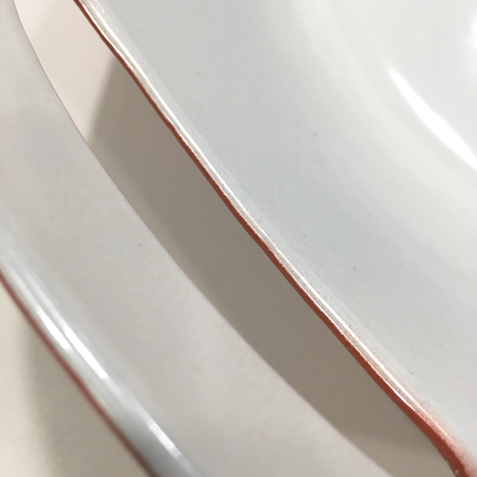 Vintage Copco Denmark Micheal Lax Orange Enamel Cast Iron Paella Pan