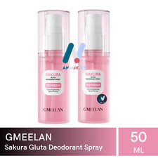 GMEELAN Sakura Gluta Antiperspirant Deodorant Mist Spray Bright Underarms 2X50ml