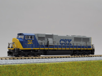 N Scale Kato 176-6307A EMD SD70MAC CSX #727 Bright Future Diesel