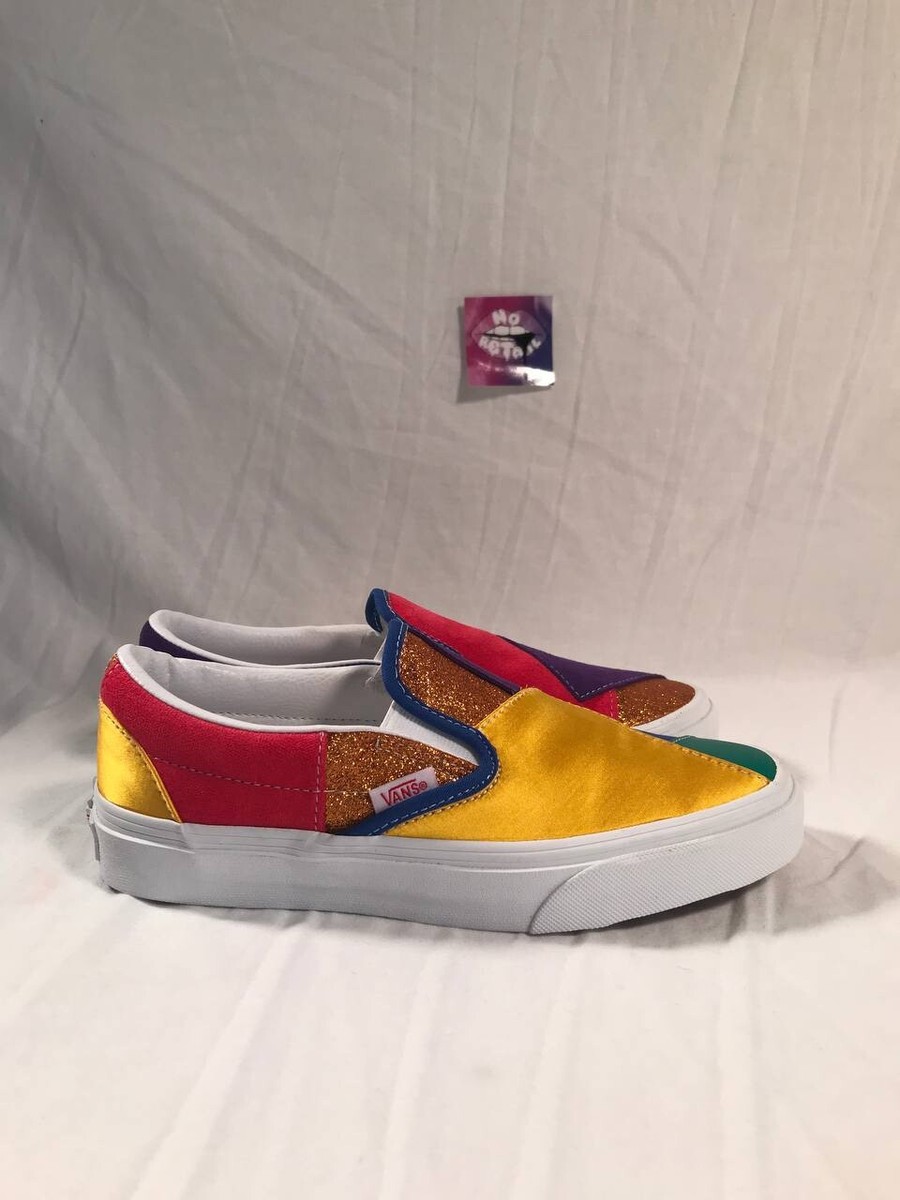 Vans Classic Vans Multicolor Patchwork Vans Classic Slip On Pride