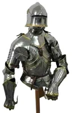 15th Century Medieval Gothic Armour Suit ~ Battle Warrior Half Body Armor