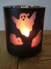 Yankee Candle HALLOWEEN FLICKER GHOST Votive or Tea Light Holder - FREE SHIPPING