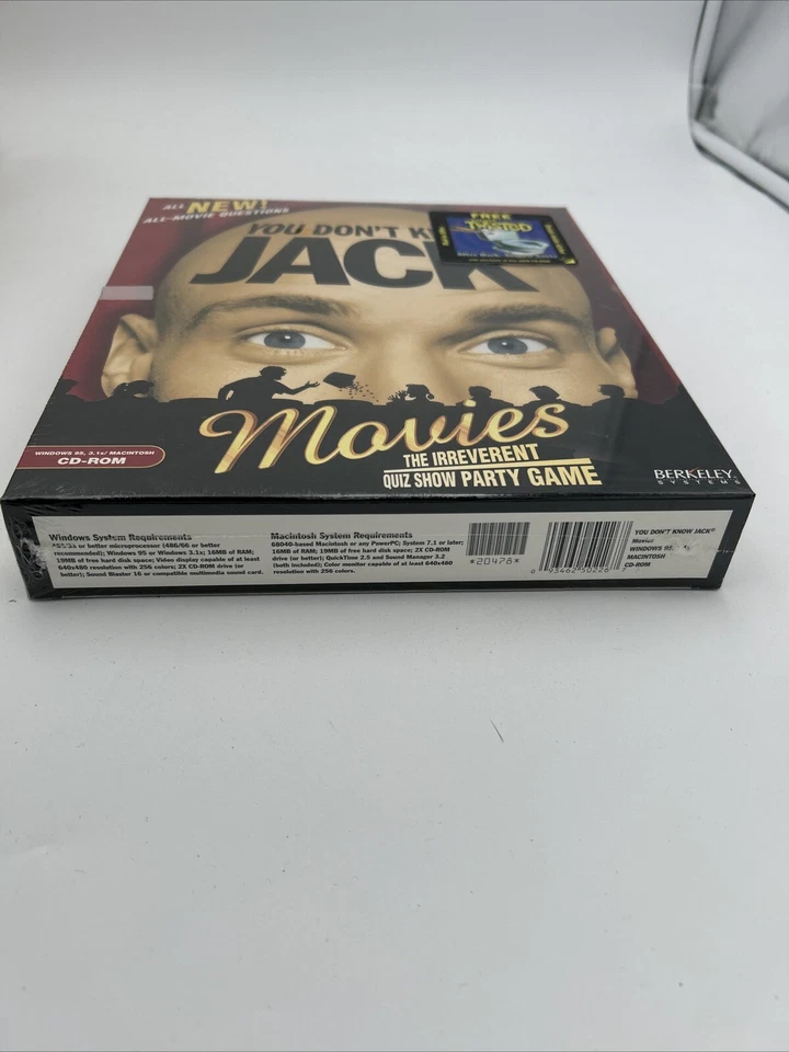 You Don't Know Jack Movies (Windows/Mac, 1997) PC Game - New Sealed - Image 2 of 3