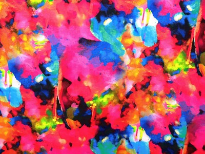 New Off the Bolt: 3 Wishes Rhythm & Hues ( Very Bright)  100% Cotton SALE $5.00