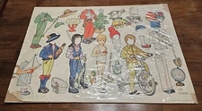 Vintage "JOHAN" PAPER DOLLS by Aina Stenberg C Eskil Holm Stockholm Germany