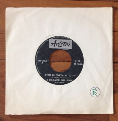 I Ragazzi Del Sole    Ich weiß, dass du nicht glaubst - Vinyl, 7'' - Italy 1966