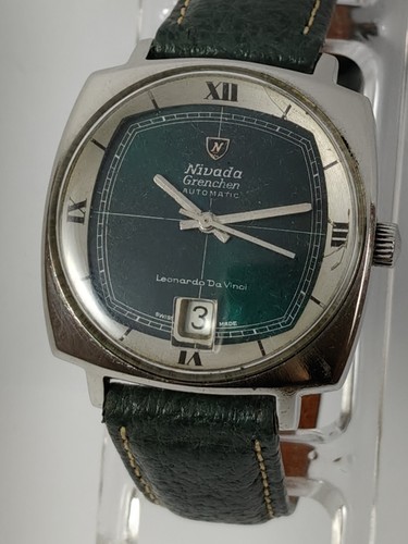 ULTRA RARE NIVADA GRENCHEN LEONARDO DA VINCI REF.67029 AUTO ETA.2782 SWISS WATCH - Picture 14 of 14