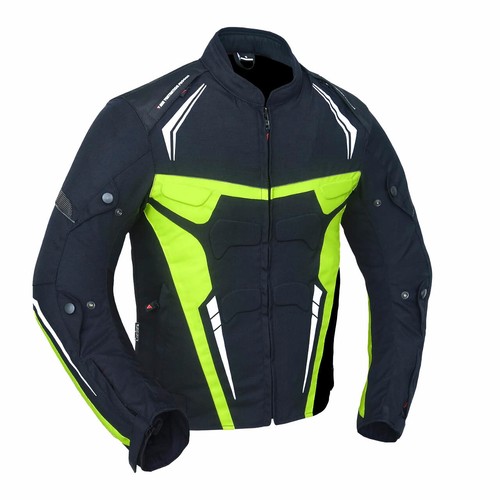 Giacca giubbotto per moto da turismo impermeabile con protezioni omologate  CE | eBay