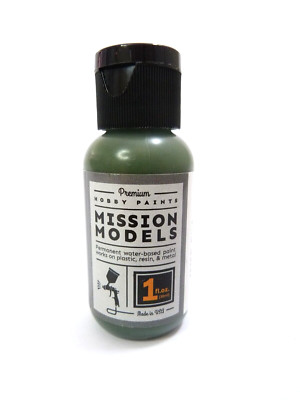 Mission Models USA water based hobby acrylic MMP-004 Green paint, 30mL.