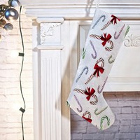 East Urban Home Multi Candy Canes Stocking on sale East Urban Home Multi Candy Canes Stocking on sale