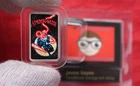 Rare Mini Vintage Comics "Spiderman" 1/10th Oz .999 SILVER Mini Proof Bar Color