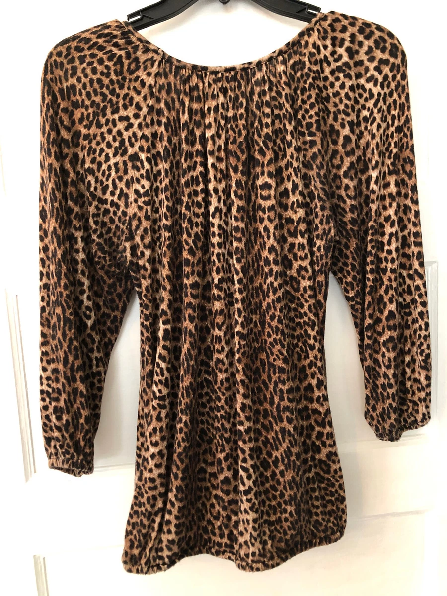 Michael kors leopard print top deals