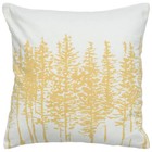 Rizzy Ivory Trees Forest Solid Transitional Throw Pillow Nature Print T05262