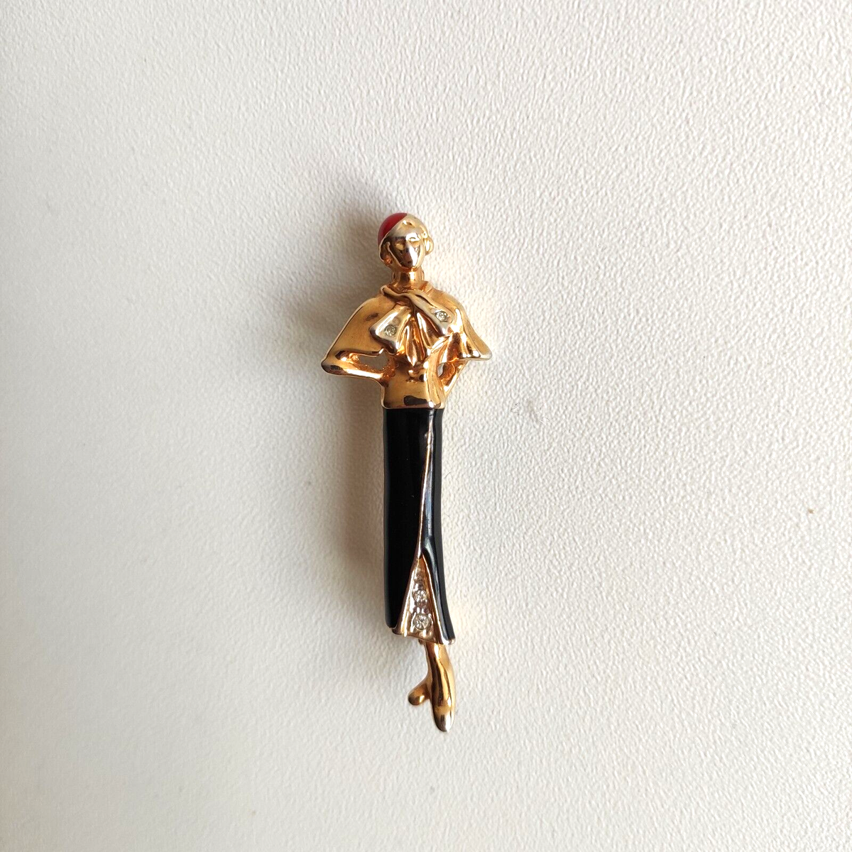 Spilla Cobre con accessorio-gioiello in ceramica Raku colore rame – MargaFló