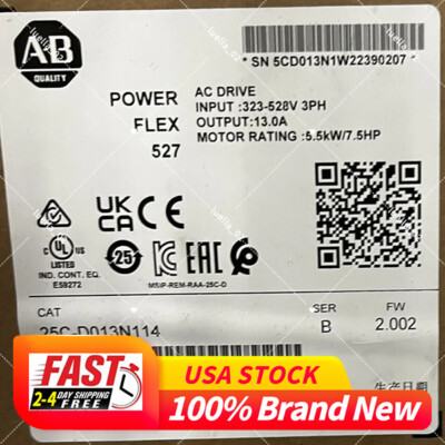 Free Shipping NEW 25C-D013N114 Allen Bradley PowerFlex 527 7.5HP AC Drive