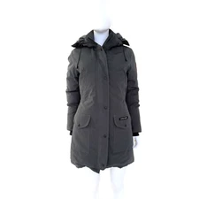 CANADA GOOSE  WOMEN  GRAPHITE  TRILLIUM PARKA WINTER JACKET SIZE S PRE-OWNED