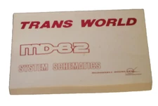 VINTAGE TWA TRANS WORLD AIRLINES MCDONNELL DOUGLAS MD-82 SYSTEM SCHEMATICS 1983