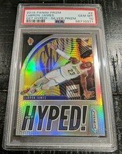 2019-20 Prizm LeBron James SILVER PSA 10 GEM MINT GET HYPED Sweet Refractor #2