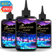 300G UV Cure Resin Hard, Upgraded Crystal Clear Premixed Resin for Jewelry Makin