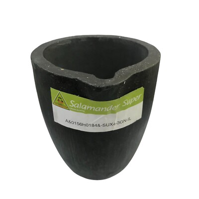 A3/0-.5 kg (Gold) & .3 kg (Silver) Salamander Clay Graphite Crucible Melting