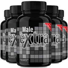  5 Pack Male Extra Enhancement Pills, MaleExtra Male Health Support Capsules