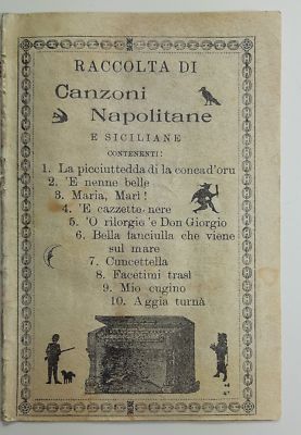 Sammlung neapolitanischer und sizilianischer Lieder Neapel 1900