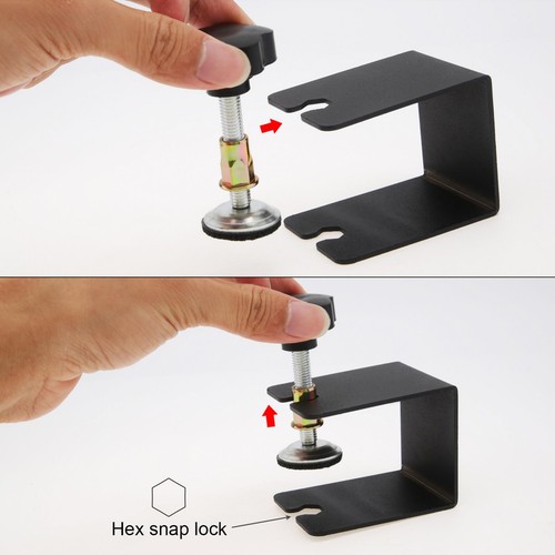 C Clamps, 2 PCS Drawer Front Installation Clamps Steel Clamps for Woodworking - Picture 10 of 11